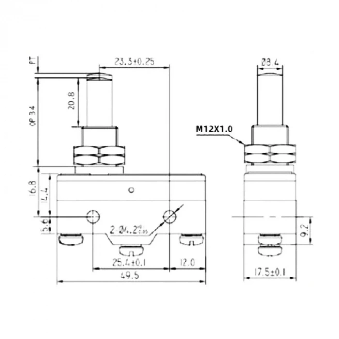 Z-15GQ8-B Micro Switch 3-Pin