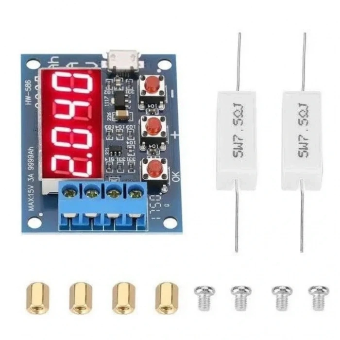 ZB2L3 18650 Lityum Akü Pil Kapasite Test Cihazı 1.5-15V 3A
