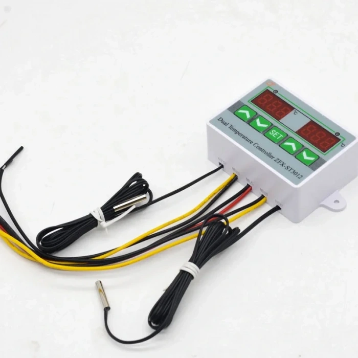 ZFX-ST3012 220V Çift Röle Çıkışlı Termostat - Sıcaklık Kontrol Cihazı