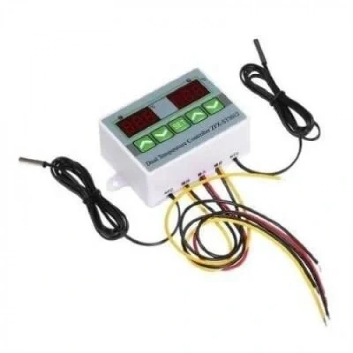 ZFX-ST3012 24V Çift Röle Çıkışlı Termostat - Sıcaklık Kontrol Cihazı