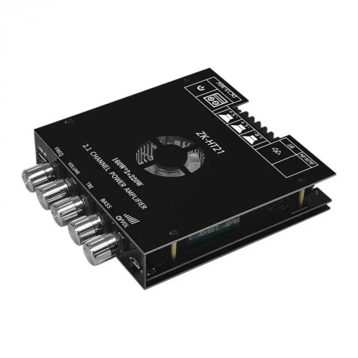 ZK-HT21 2x160W + 220W Bluetooth 5.0 2.1 Kanal Amfi Modülü TDA7498E