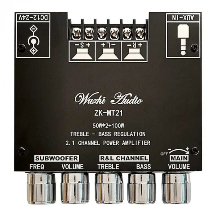ZK-MT21 2x50W + 100W Bluetooth 5.0 2.1 Kanal Amfi Modülü