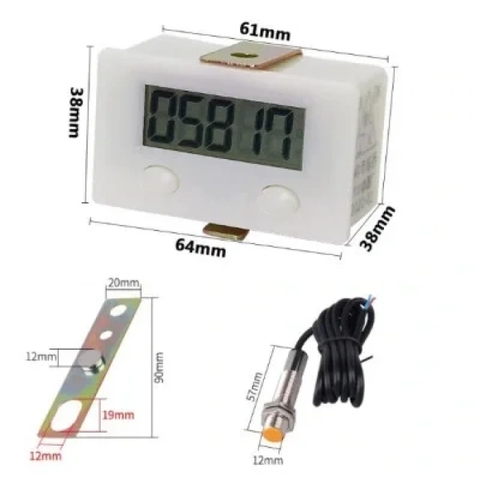 ZX-5 5 Haneli Manyetik Sensörlü Dijital Sayıcı