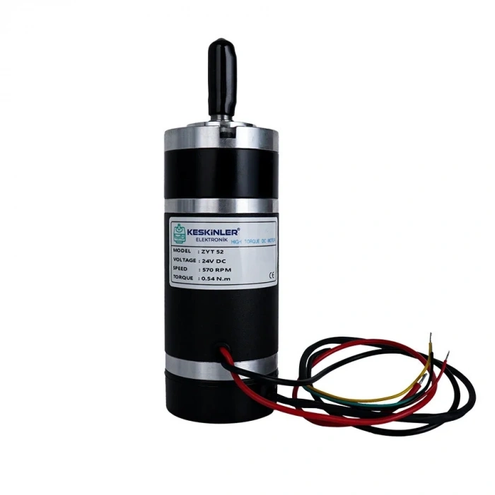 ZYT52RA 24V 570Rpm Planet Redüktörlü Encoderli Motor