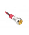 06L-P1 Metal Sinyal Lambası 6mm 12-24V Kablolu Sarı