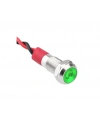 06L-P1 Metal Sinyal Lambası 6mm 12-24V Kablolu Yeşil