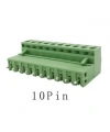 10 Pin 5.08mm Geçmeli 180C Takım Klemens