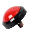100mm 12V Düz Işıklı Oyun Makinesi Butonu - Kırmızı