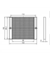 100x100mm Reflektör / Mesafe Sensörleri Uyumlu - Beyaz