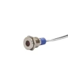 10mm 24v Kırmızı Led Metal Kablolu Sinyal Lambası IP67 GQ10T-R