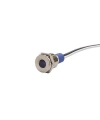 10mm 24v Mavi Led Metal Kablolu Sinyal Lambası IP67 GQ10T-B