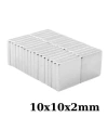10x10x2mm Neodyum Güçlü Mıknatıs - Neodim Magnet