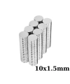 10x1.5mm Neodyum Güçlü Mıknatıs - Neodim Magnet