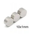 10X1mm Neodyum Güçlü Mıknatıs - Neodim Magnet