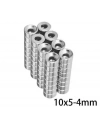 10X5-4mm Havşa Delikli Neodyum Güçlü Mıknatıs - Neodim Magnet