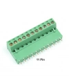 11 Pin 5.08mm Geçmeli 180C Takım Klemens