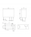12V 10A Tek Kontak Röle - HLS-14F1L-DC12V-C