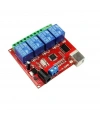 12V 4 Kanallı USB Röle Kontrol Kartı