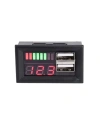 12V Akü Kapasite Göstergesi - 5V 2A USB Çıkışlı
