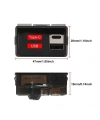 12V Akü Kapasite Göstergesi USB+Type-C - Beyaz