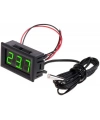 12V Termometre Su Geçirmez Sıcaklık Sensörü - Yeşil