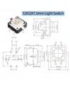 12x12mm Kırmızı Led Işıklı Tact Switch