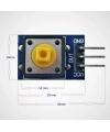 12x12mm Push Buton Switch Modül Sarı Kapak 1 Adet