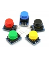12x12mm Push Buton Switch Modül Siyah Kapak 1 Adet