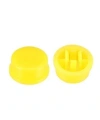 12x12mm Yuvarlak Tact Switch Kapak Push Buton Kapağı Sarı