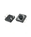 12x12x5mm 4 Pinli Siyah Push Buton - Tact Switch