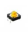 12x12x7.3mm 4 Pinli Sarı Push Buton - Tact Switch