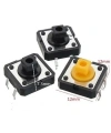 12x12x7.3mm 4 Pinli Sarı Push Buton - Tact Switch