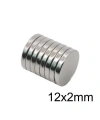 12X2mm Neodyum Güçlü Mıknatıs - Neodim Magnet