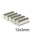 12X3mm Neodyum Güçlü Mıknatıs - Neodim Magnet