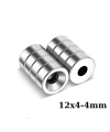 12X4-4mm Havşa Delikli Neodyum Güçlü Mıknatıs - Neodim Magnet