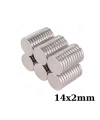 14x2mm Neodyum Güçlü Mıknatıs - Neodim Magnet