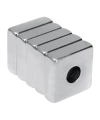 15x15x5-4mm Havşa Delikli Neodyum Güçlü Mıknatıs - Neodim Magnet