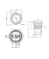 16A-P1Z 16mm Düz Anahtarlı Metal Buton