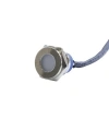 16mm 24v Beyaz Led Metal Kablolu Sinyal Lambası IP67 GQ16T-W