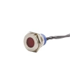 16mm 24v Kırmızı Led Metal Kablolu Sinyal Lambası IP67 GQ16T-R