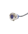 16mm 24v Mavi Led Metal Kablolu Sinyal Lambası IP67 GQ16T-B