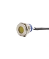 16mm 24v Sarı Led Metal Kablolu Sinyal Lambası IP67 GQ16T-Y