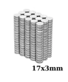 17x3mm Neodyum Güçlü Mıknatıs - Neodim Magnet