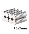 18x2mm Neodyum Güçlü Mıknatıs - Neodim Magnet