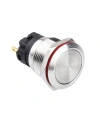 19A-P1 19mm Düz Yaylı Metal Buton