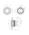 19G-Q1 19mm Bombeli Yaylı Metal Buton