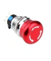 WD19M-Q1 19mm Metal Acil Stop Butonu 1NO+1NC