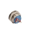 19mm Düz Mavi Işıklı Yaylı Metal Buton - AV9SLD248