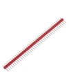 1x40 Erkek Header 40 Pin 2.54mm 180 Derece - Kırmızı