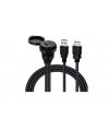 2 Bağlantılı Gömme Panel Montaj USB Uzatma Kablosu - 2 Metre